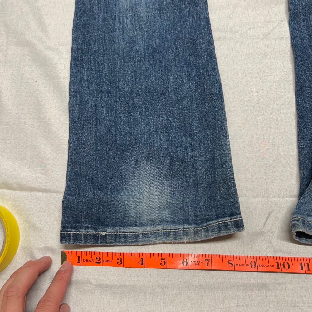 Miss Me Bootcut Jeans Medium Wash Embellished Rhinestone Flap Pocket - Picture 5 of 10